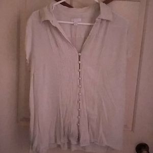 Dressy Charter Club Cream blouse
